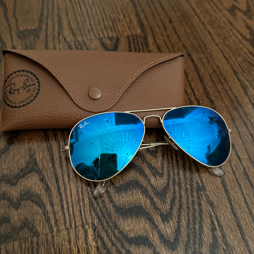 Ray-Ban Blue Aviator Flash Lenses